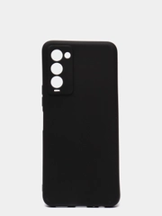 Чехол на Tecno Camon 18P, силиконовый, черный, матовый