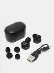 Черный беспроводные наушники BQC компактные, Bluetooth 5.0, зарядный кейс, андроид, iPhone, планшет
