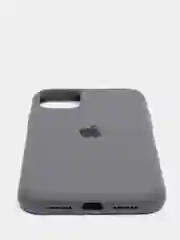 Серый чехол Silicone Case для iPhone 11 с закрытым низом