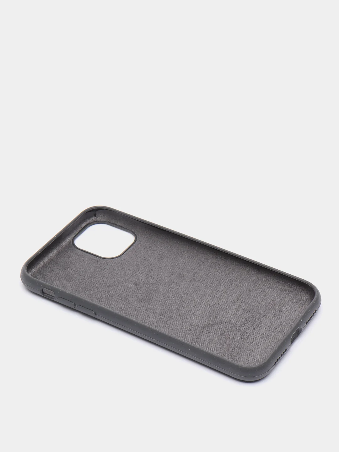 Серый чехол Silicone Case для iPhone 11 с закрытым низом