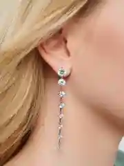 Длинные серьги с цирконием, Xuping
