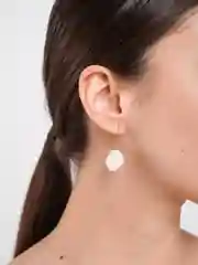 Белый серьги "облака" объемные женские