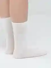 Белый высокие однотонные носки, унисекc