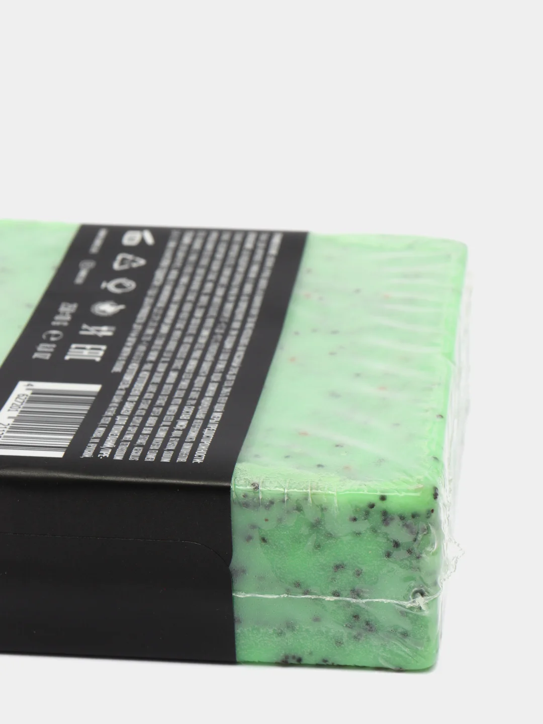Лимфодренажное мыло-скраб с маком и маслом мяты Poppy Mint Scrub Soap, 250 г
