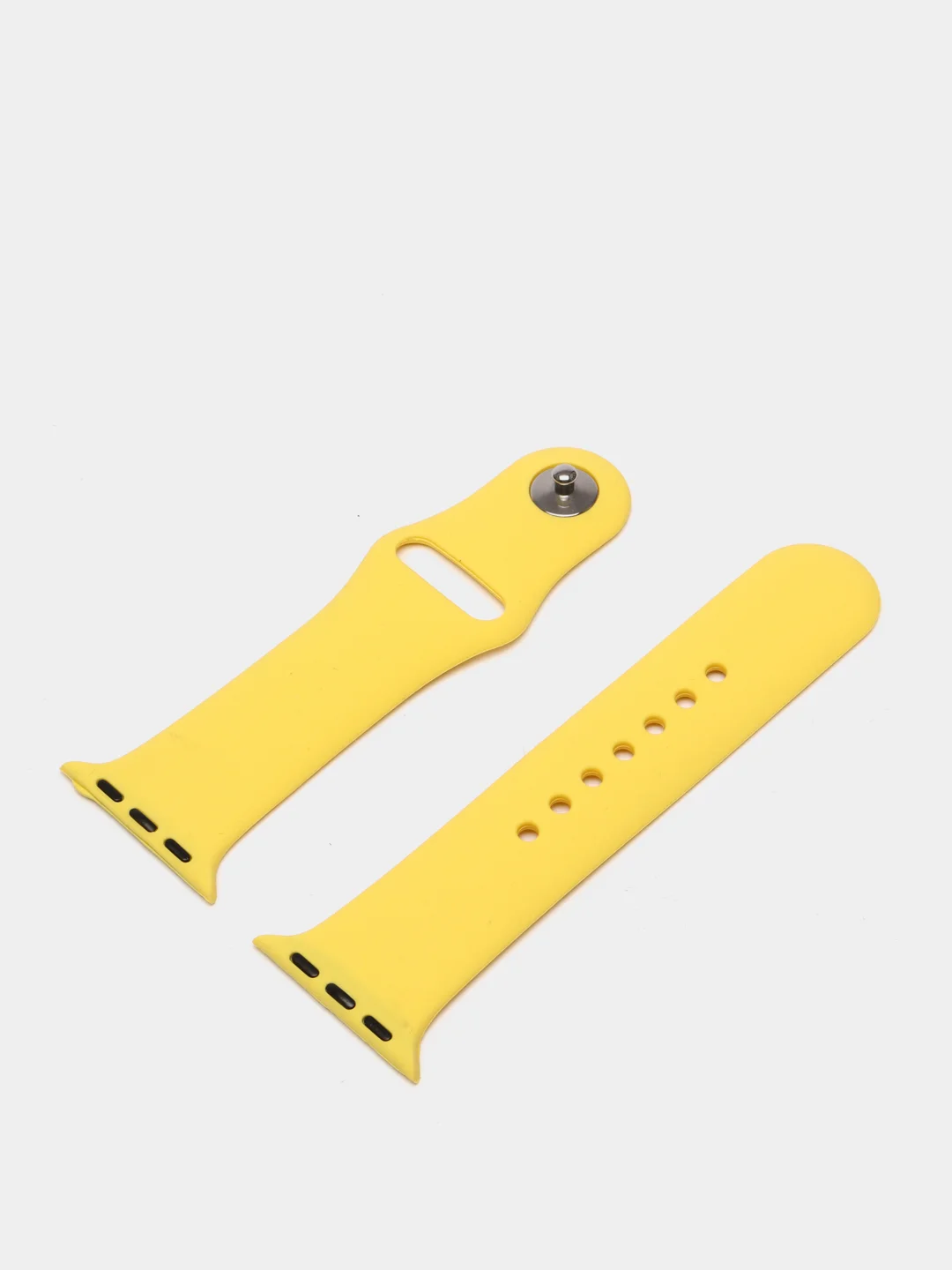 Желтый силиконовый ремешок для Apple Watch 38, 40, 42, 44