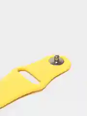 Желтый силиконовый ремешок для Apple Watch 38, 40, 42, 44