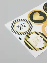 Золотой набор наклеек для оформления открыток и подарков For You (Для тебя)