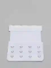 Белый удлинитель для бюстгальтера четырёхрядный