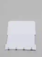 Белый удлинитель для бюстгальтера четырёхрядный