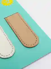 Черный набор магнитных закладок, 3 штуки, экокожа