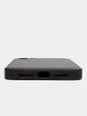Черный кожаный чехол на айфон iPhone 11 Pro Max, 12 Pro, 12 Pro Max