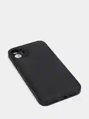 Черный кожаный чехол на айфон iPhone 11 Pro Max, 12 Pro, 12 Pro Max