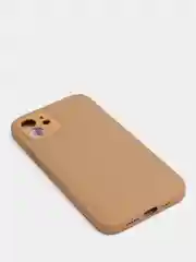Бежевый кожаный чехол на айфон iPhone 11 Pro Max, 12 Pro, 12 Pro Max
