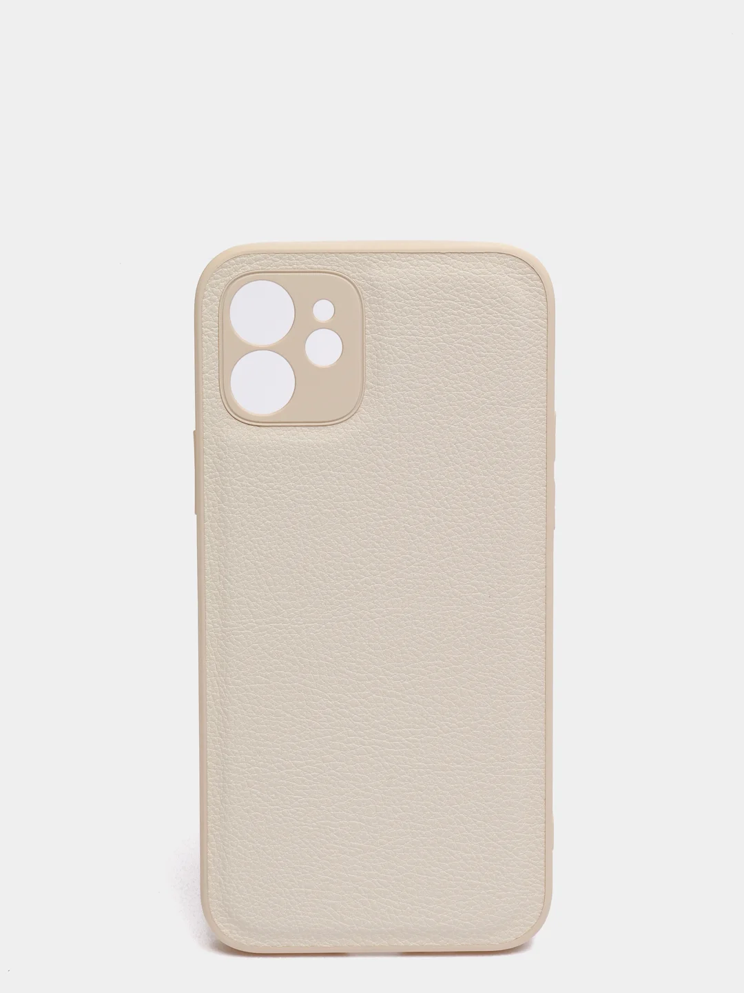 Белый кожаный чехол на айфон iPhone 11 Pro Max, 12 Pro, 12 Pro Max