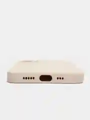 Белый кожаный чехол на айфон iPhone 11 Pro Max, 12 Pro, 12 Pro Max