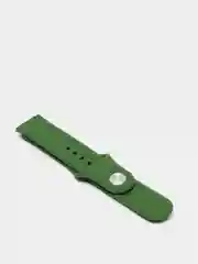 Лесной зеленый силиконовый ремешок с кнопкой для Xiaomi Amazfit Bip / Samsung / Huawei, 20 мм