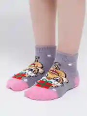 Розовый детские носки махровые "Тигренок"