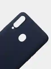 Темно-синий чехол Samsung Galaxy A20s, Самсунг Галакси А20с силиконовый цветной матовый