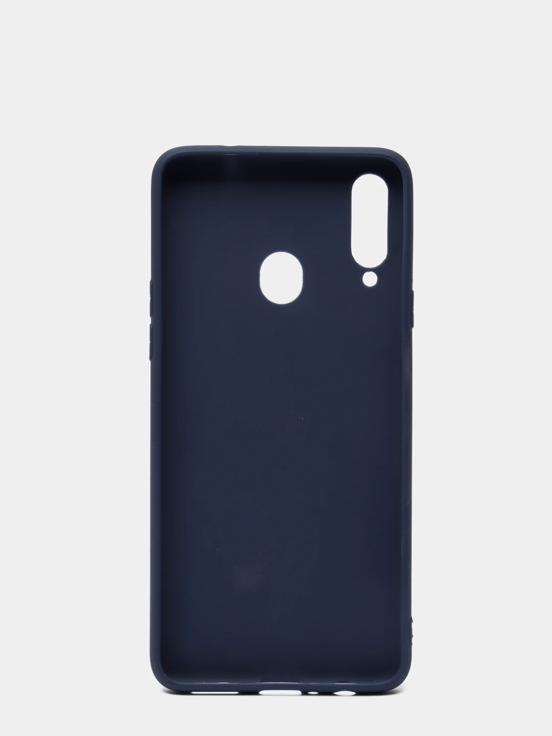 Темно-синий чехол Samsung Galaxy A20s, Самсунг Галакси А20с силиконовый цветной матовый