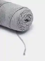 Серый меланж хлопковый шнур 200 м, 3 мм