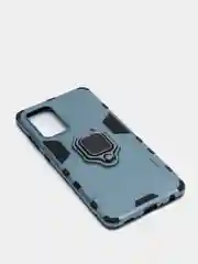 Синий меланж чехол противоударный с кольцом-держателем на Samsung Galaxy A72 (Самсунг Галакси А72)