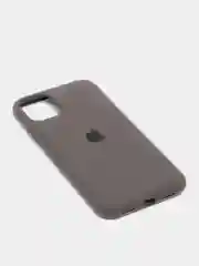 Угольный чехол Silicone Case для iPhone 11 с закрытым низом