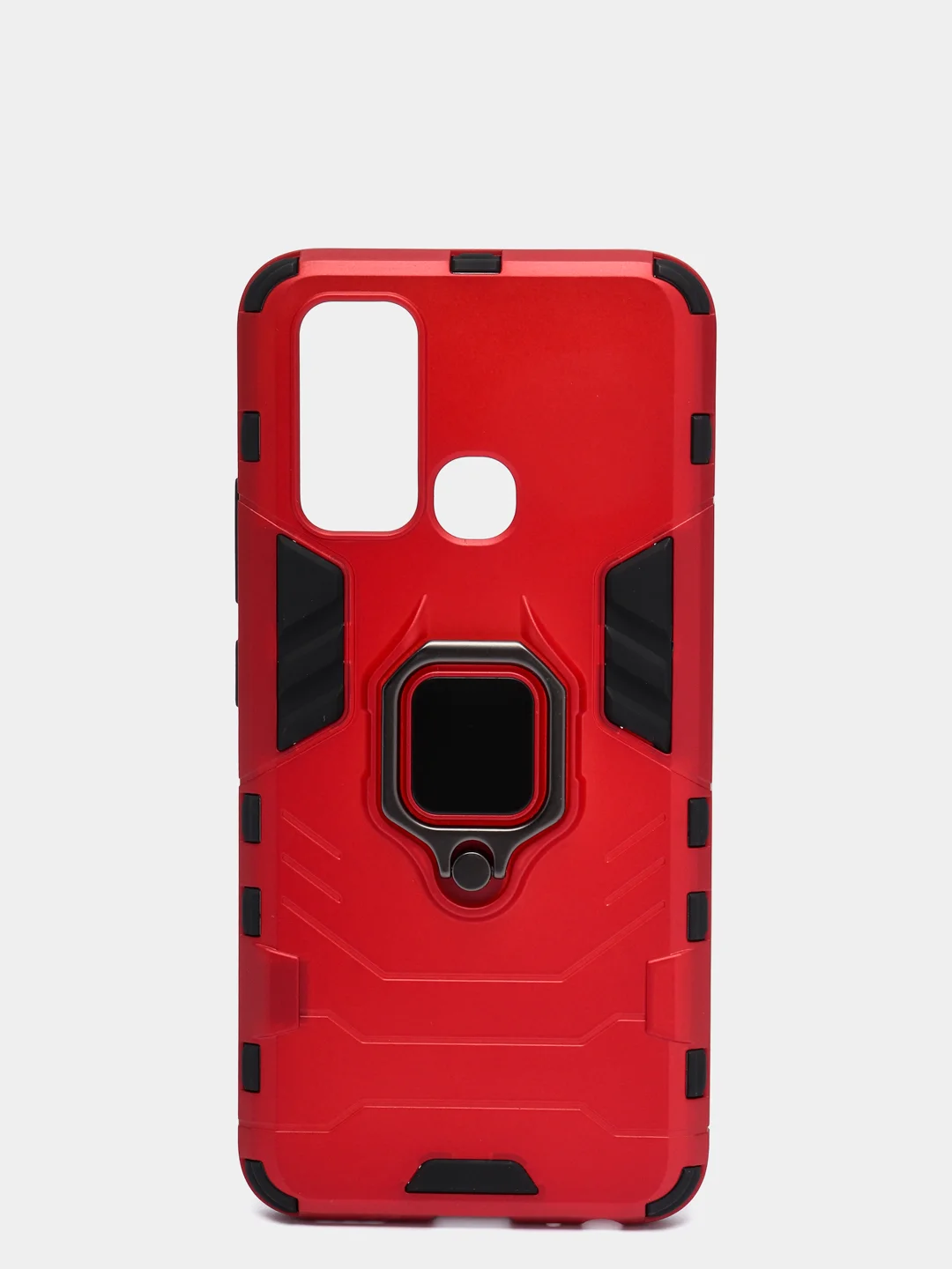 Красный чехол противоударный с кольцом-держателем на Vivo Y30 (Виво У30)