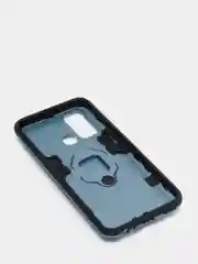 Синий меланж чехол противоударный с кольцом-держателем на Vivo Y30 (Виво У30)