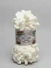 Молочный пряжа Alize puffy, большие петельки, микрополиэстр, 100 г