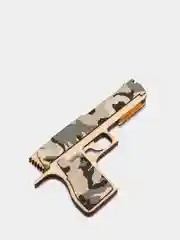 Угольный деревянный пистолет-резинкострел CS:GO, НЕ наклейка, Драгон глсс, Лесной дух, Банан