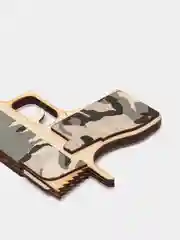 Угольный деревянный пистолет-резинкострел CS:GO, НЕ наклейка, Драгон глсс, Лесной дух, Банан
