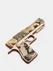 Угольный деревянный пистолет-резинкострел CS:GO, НЕ наклейка, Драгон глсс, Лесной дух, Банан