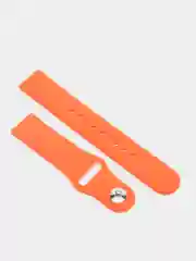 Оранжевый силиконовый ремешок с кнопкой для Xiaomi Amazfit Bip / Samsung / Huawei, 20 мм