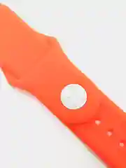 Оранжевый силиконовый ремешок с кнопкой для Xiaomi Amazfit Bip / Samsung / Huawei, 20 мм