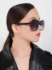Черный женские солнцезащитные очки, с 100% защитой от ультрафиолета