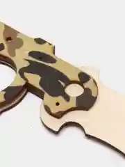 Желтый нож деревянный гравировка CS GO