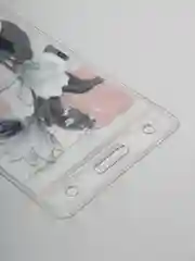 Белый бейджи прозрачные "Голография"
