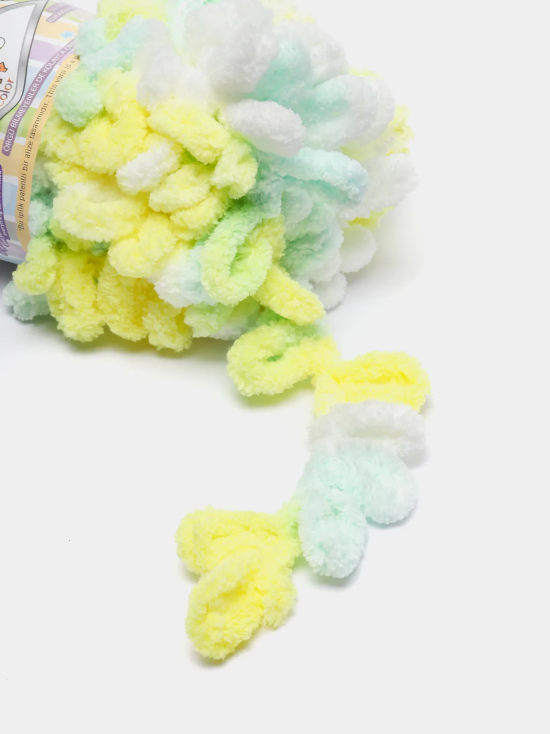 Лайм пряжа Alize Puffy Color