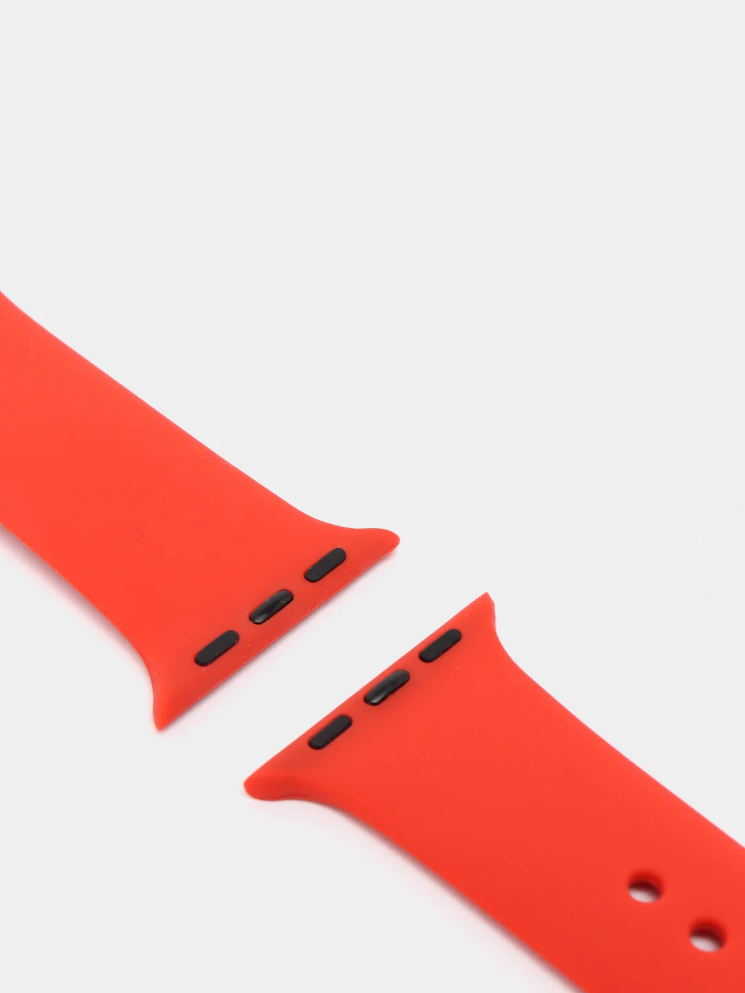 Красный силиконовый ремешок для Apple Watch 38, 40, 42, 44