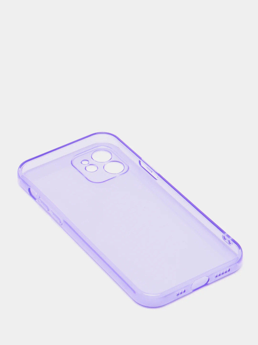 Лавандовый яркий силиконовый чехол iPhone XR, 11, 12 Mini, 12 Pro, 12 Pro Max