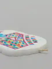 Свеча для торта "С Днём Рождения, рисунки разные, цифра 1 - 8", 5 х 8.5 см
