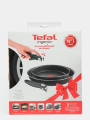 Набор посуды TEFAL Ingenio 3 предмета: сковорода 24см, сковорода 28см, съемная ручка
