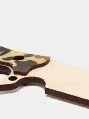 Золотой нож деревянный гравировка CS GO