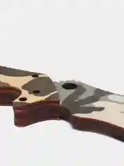 Тёмно-серый деревянный нож "Пират"