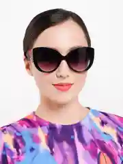 Черный женские солнцезащитные очки с защитой от ультрафиолета, UV400