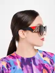 Черный женские солнцезащитные очки с защитой от ультрафиолета, UV400
