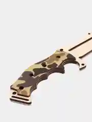 Бежевый нож деревянный гравировка CS GO