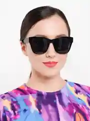 Черный женские солнцезащитные очки, с 100% защитой от ультрафиолета