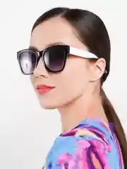 Белый женские солнцезащитные очки, с 100% защитой от ультрафиолета