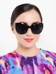 Черный женские солнцезащитные очки, с защитой от ультрафиолета